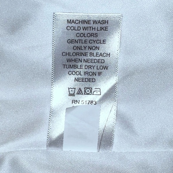 White Eyelet Lace Button Front Mini Dress - Picture 7 of 8